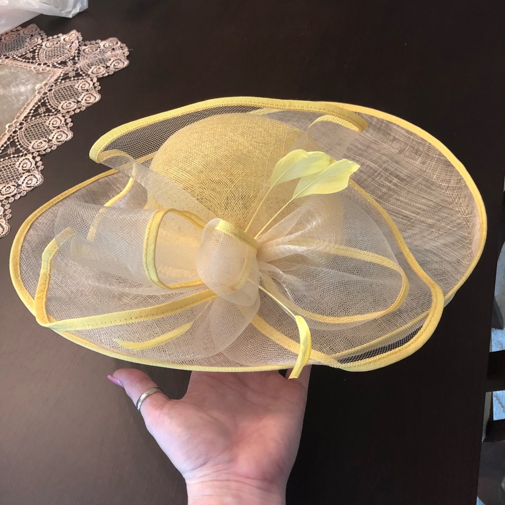 Yellow women’s fashion hat